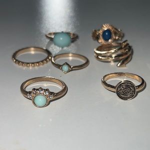 Cutesy Gold Ring Set, originally from Torrid